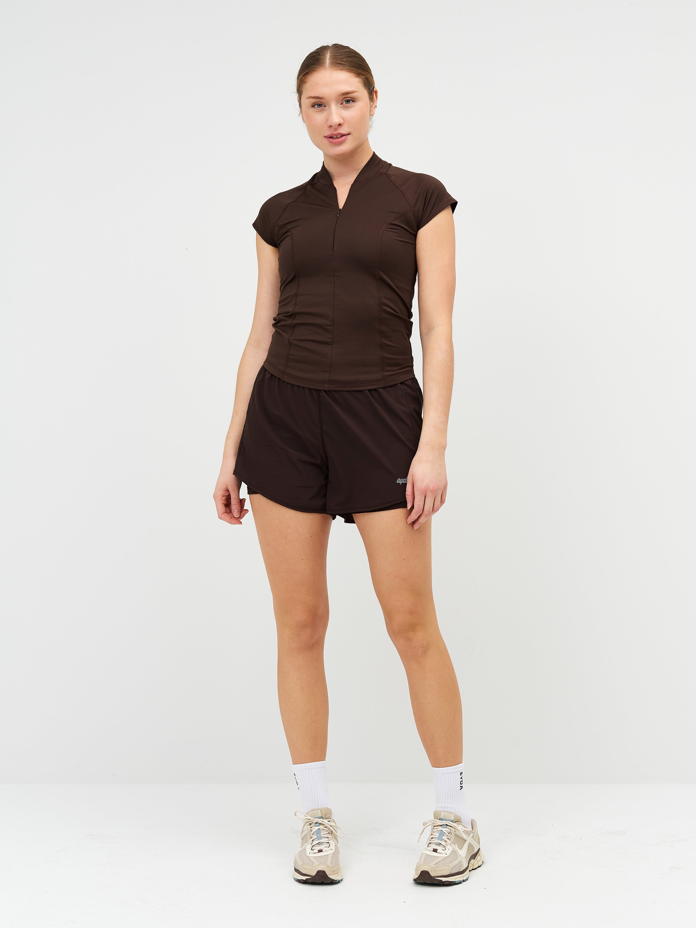 Daphne Half Zip Tee