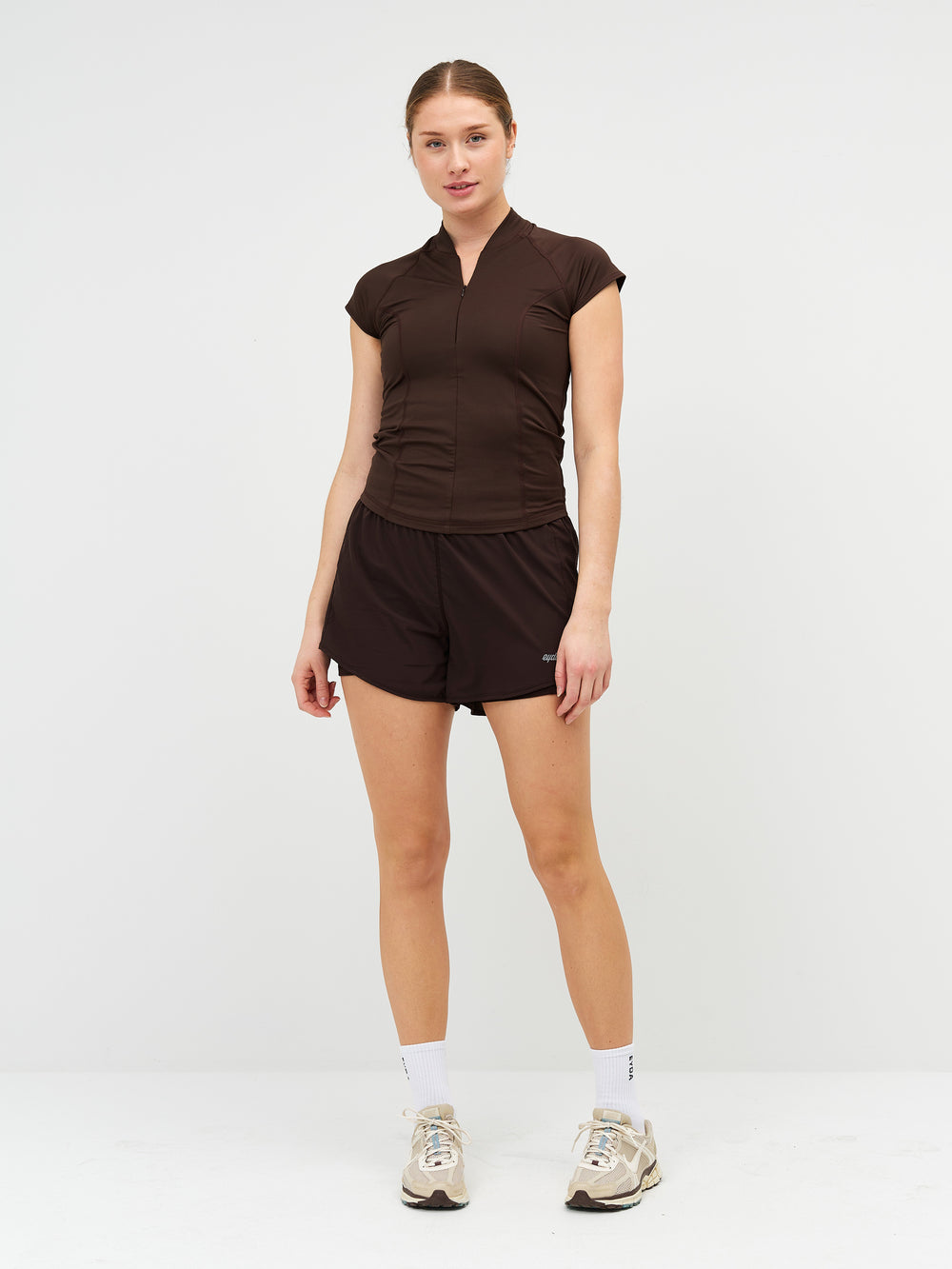 Daphne Half Zip Tee