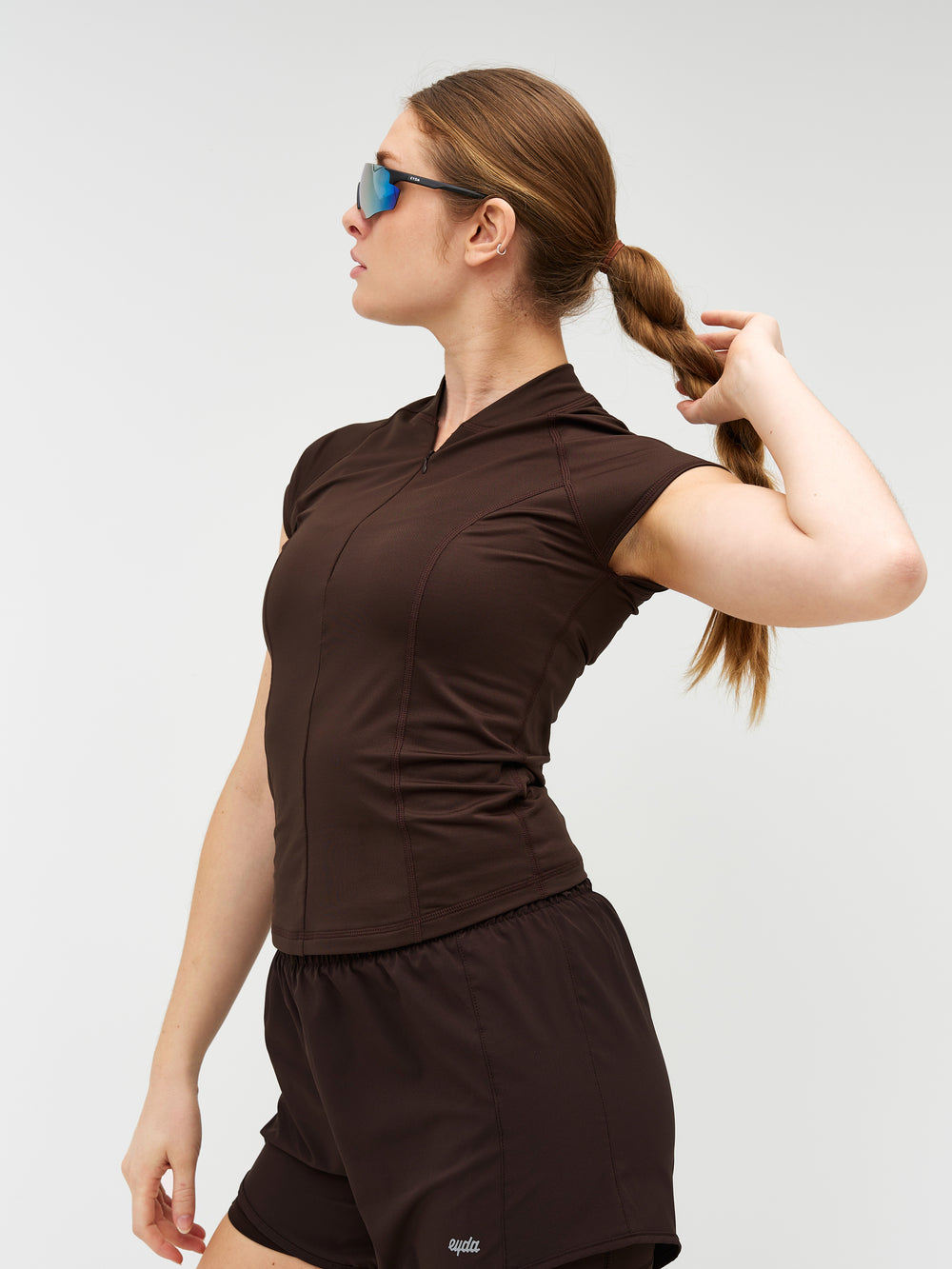 Daphne Half Zip Tee