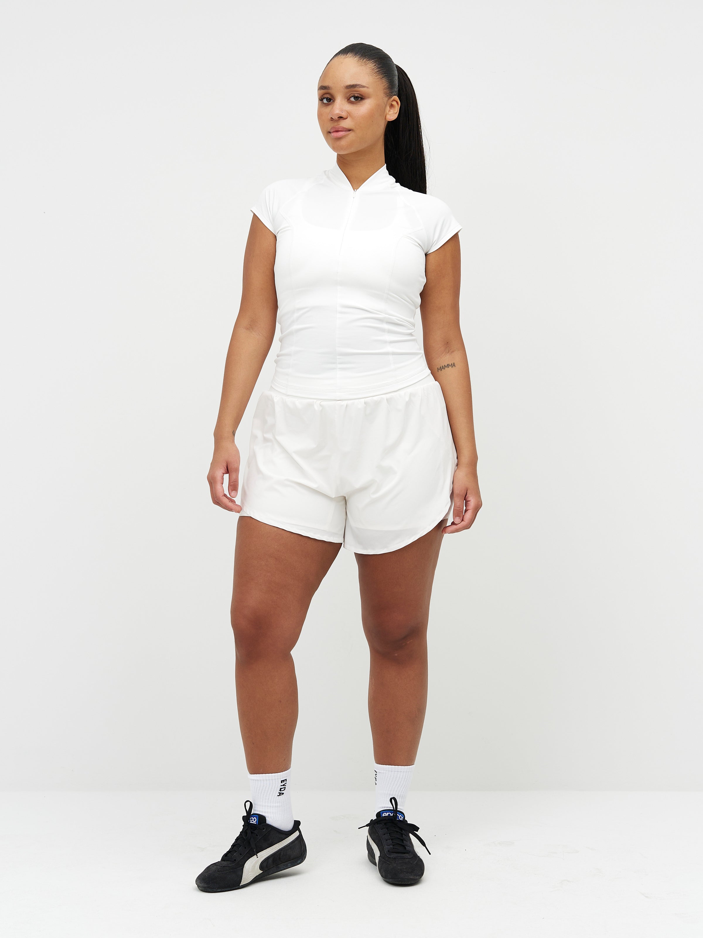 Daphne Half Zip Tee