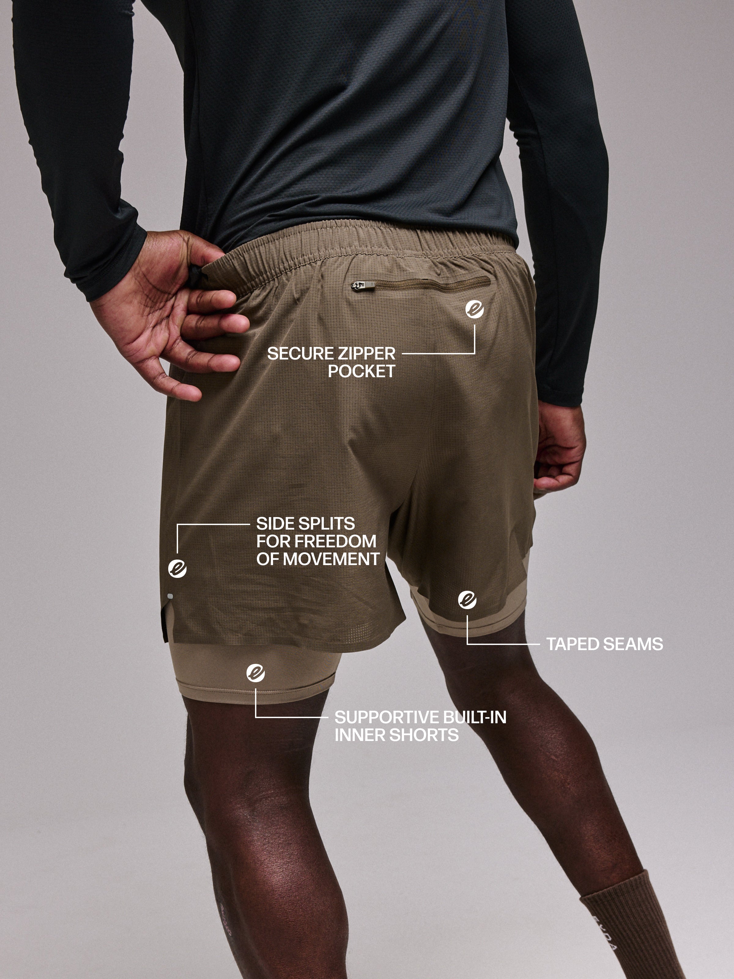 Miles 2-in-1 Running Shorts 5"