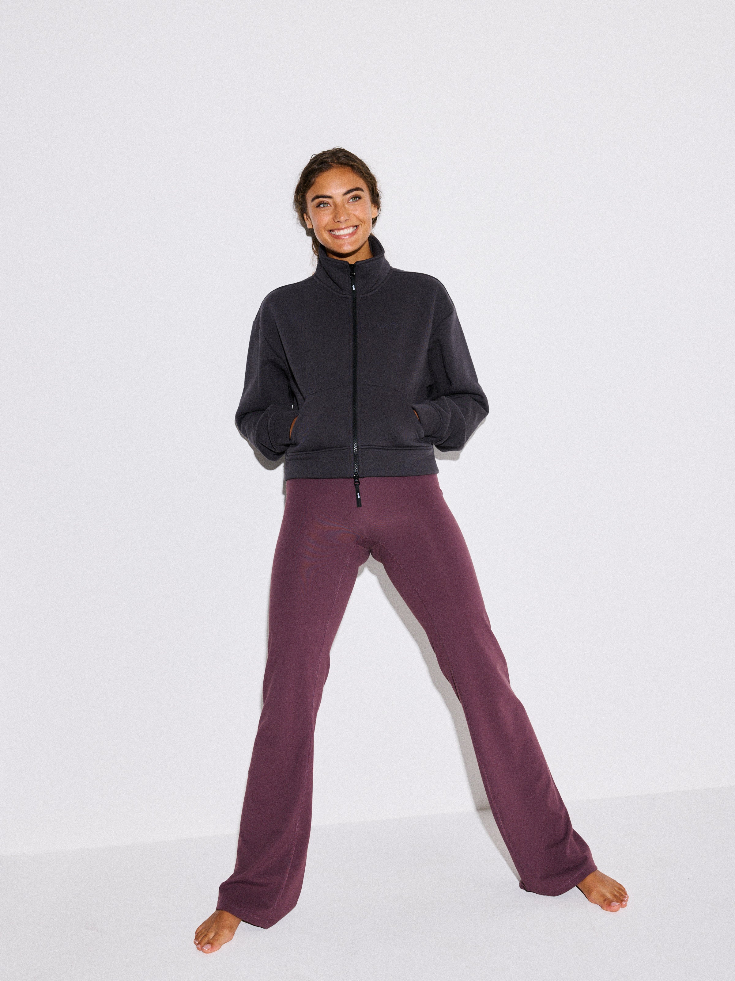 Valerie Crop Zip Sweat